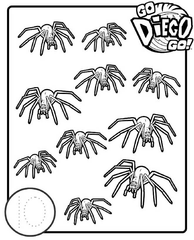 Plansa de colorat cu Diego 11 3